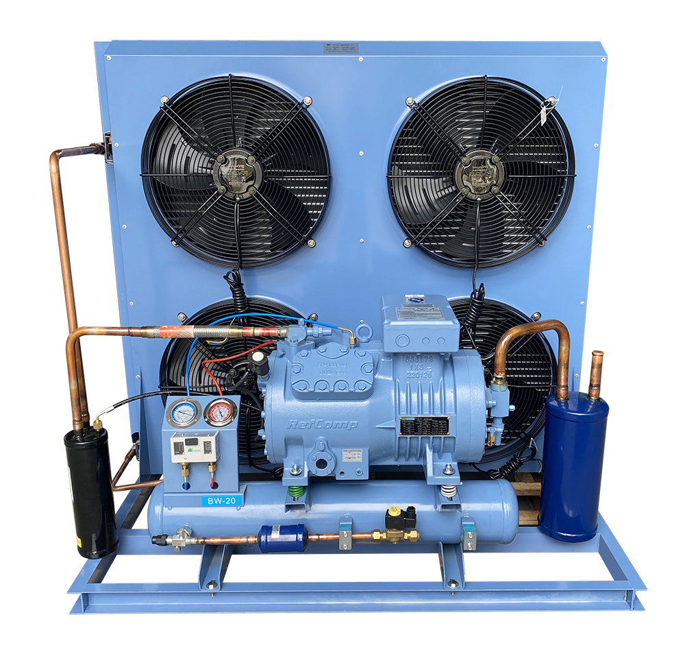 Other Refrigeration Condensing Condenser Cooling Unit Cold Storage Room Freezer Room R404a Air Coolded Condenser Customized