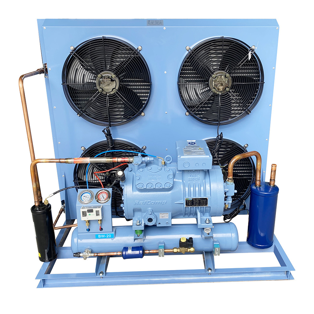 Other Refrigeration Condensing Condenser Cooling Unit Cold Storage Room Freezer Room R404a Air Coolded Condenser Customized