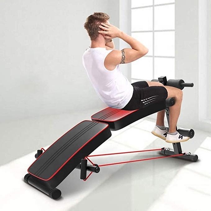 Multi Station Fitness Equipment  Home Gym Power Tower With Sit Up Bench