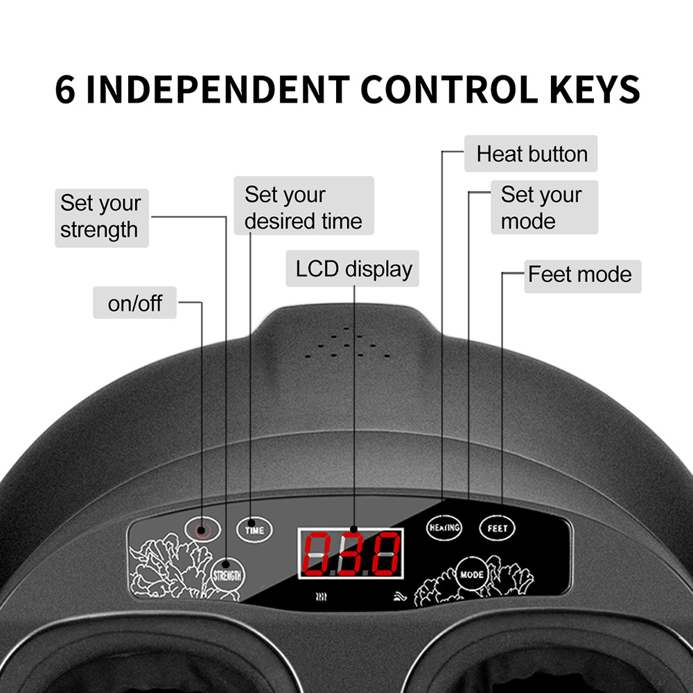 4D Multifunction Blood Circulation Foot Spa Massage Machine Electric Vibrating Pedicure Massage