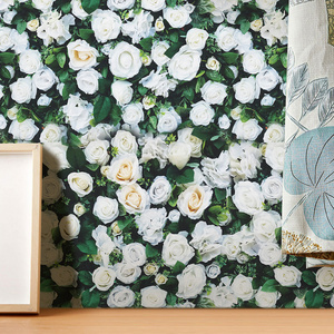 Waterproof and easy to clean flower and plant style wallpaper, room background decoration, home decoration film