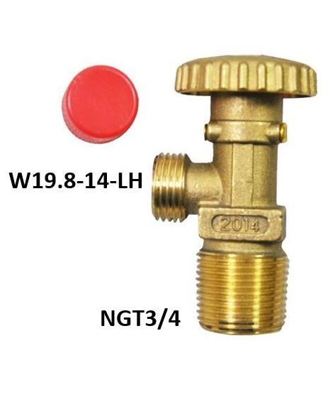 Gas Media Safety Valve Brass Gas Valve, LPG Gas Cylinder Control Valve