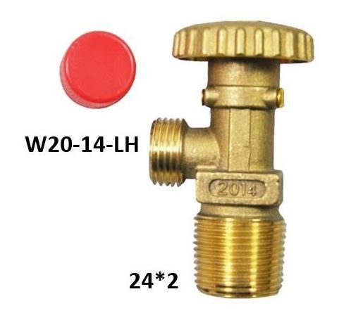 Gas Media Safety Valve Brass Gas Valve, LPG Gas Cylinder Control Valve