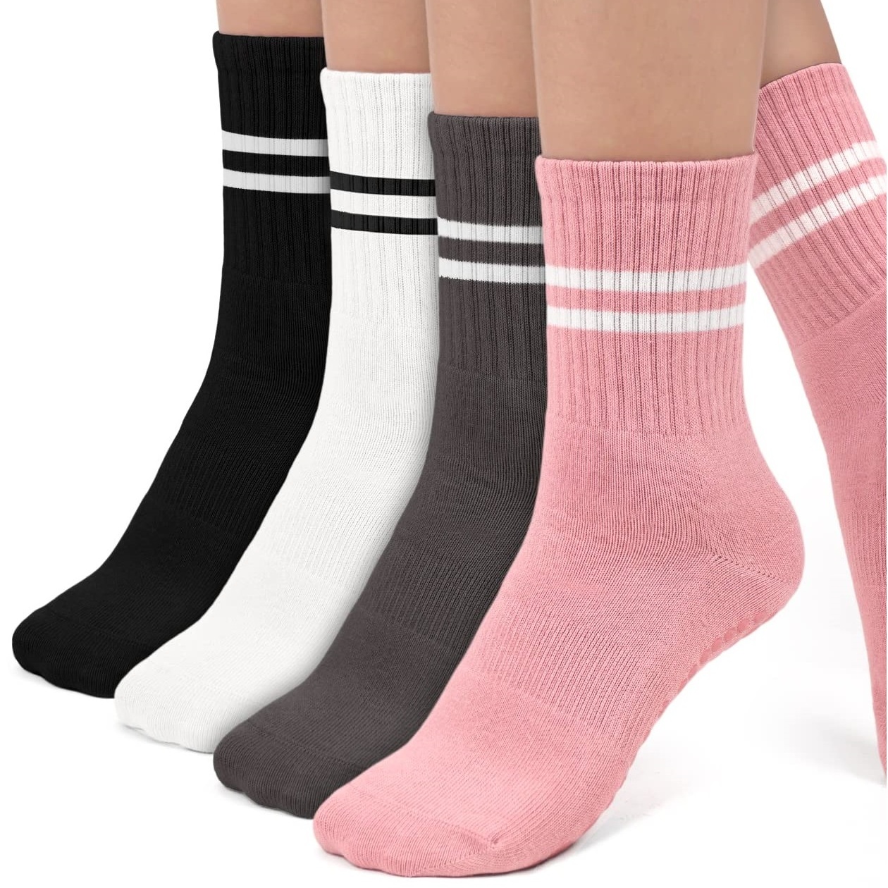 pilates grip cotton yoga socks