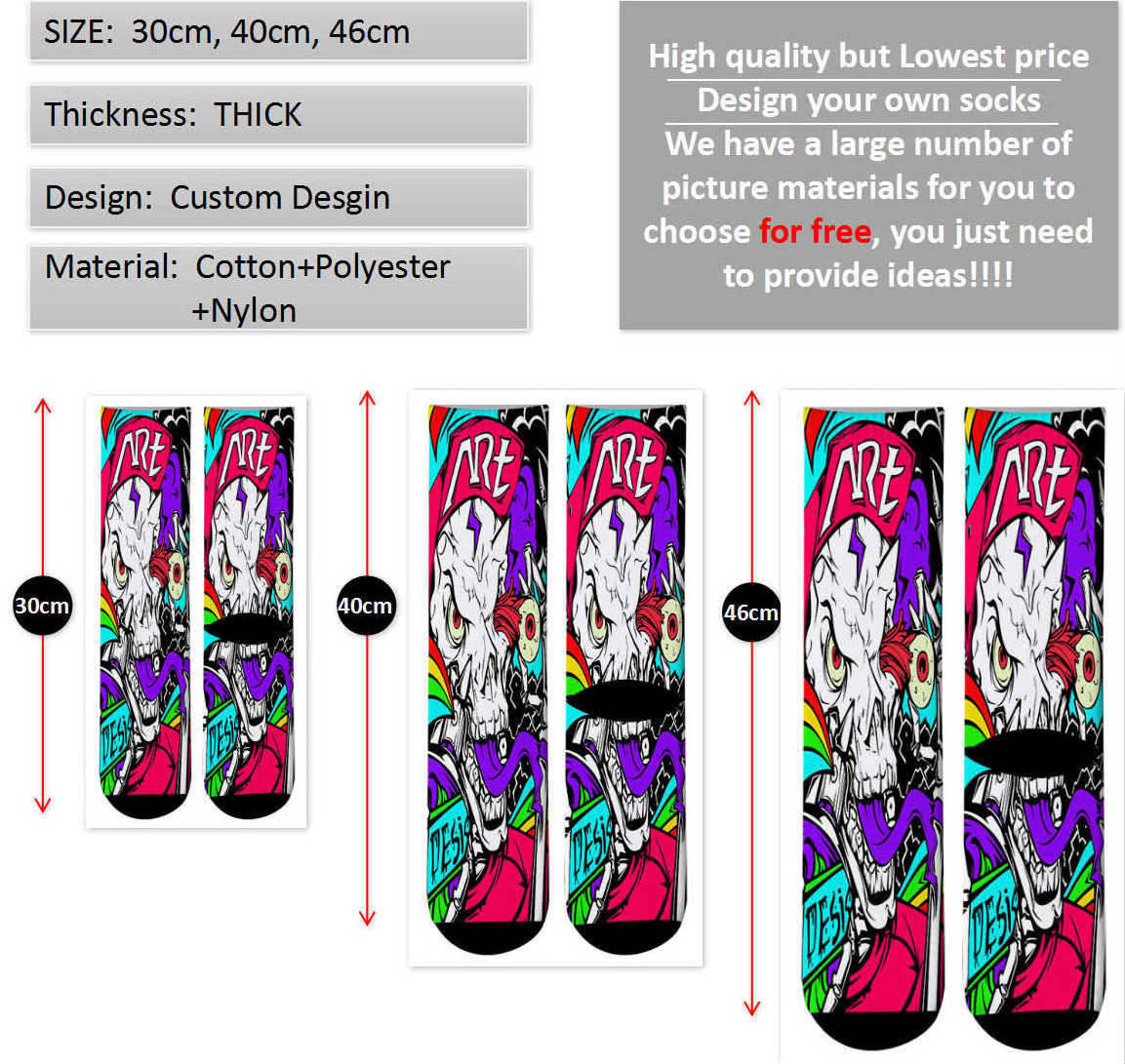 XY-283 Neutral Unisex Custom Design Your Own Photo Face Socks Personalized Custom Sublimation Printing Socks