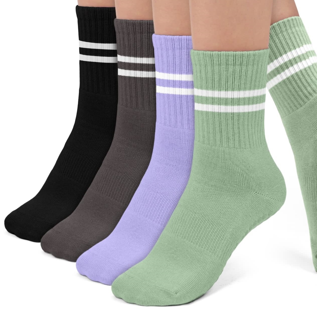 pilates grip cotton yoga socks