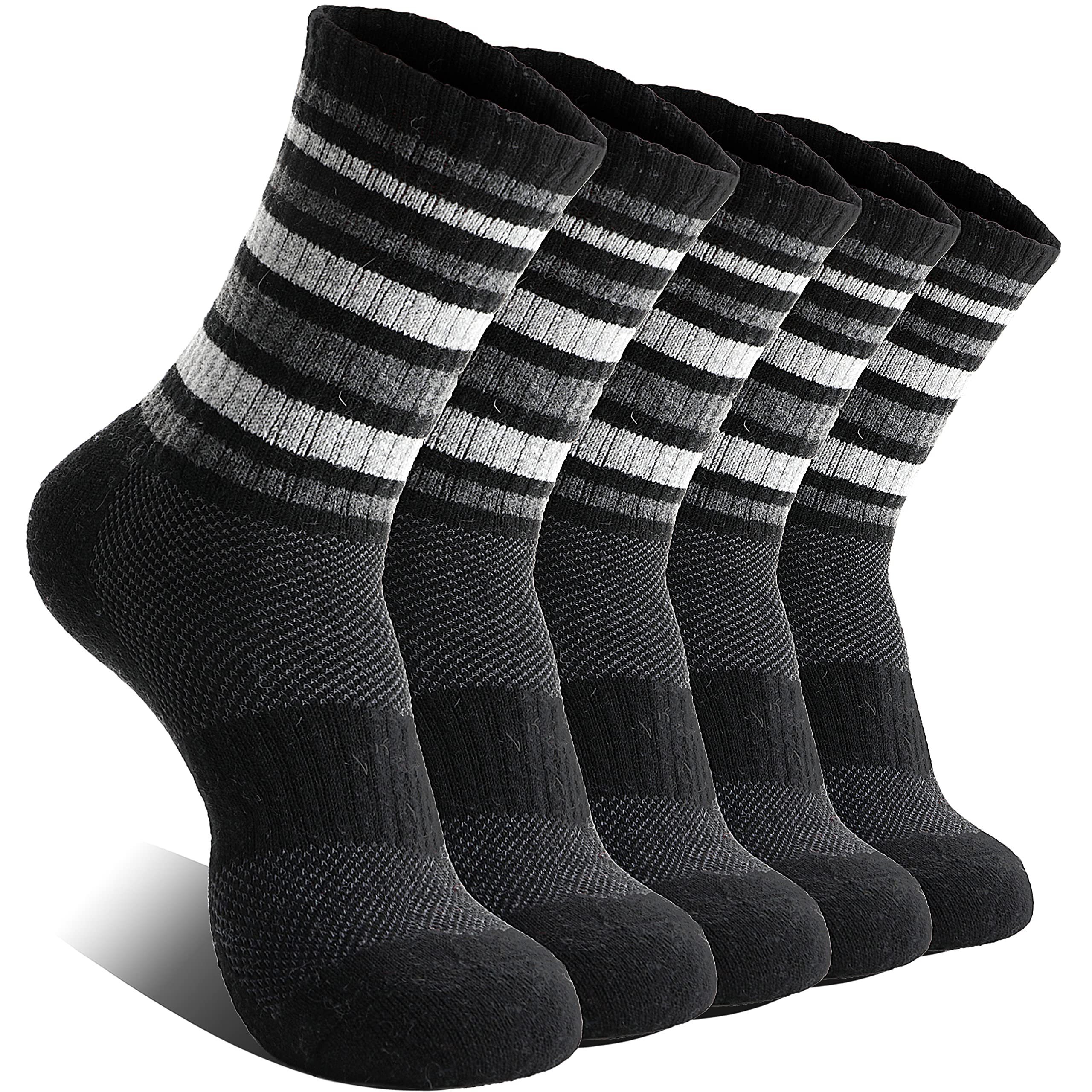 Womens Merino Wool Hiking Socks Thermal Warm Winter Boot Crew Cushion Work Gift Socks