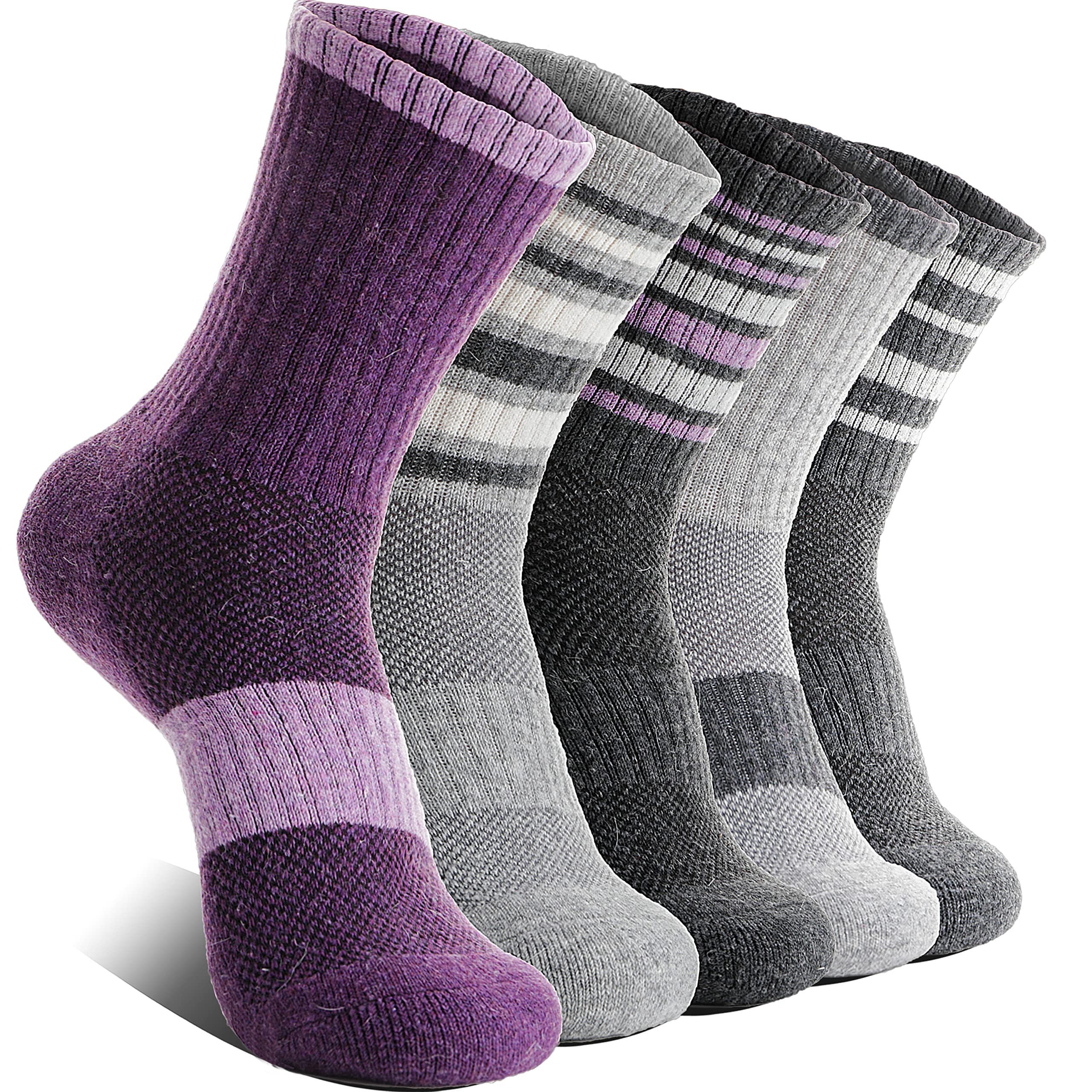 Womens Merino Wool Hiking Socks Thermal Warm Winter Boot Crew Cushion Work Gift Socks