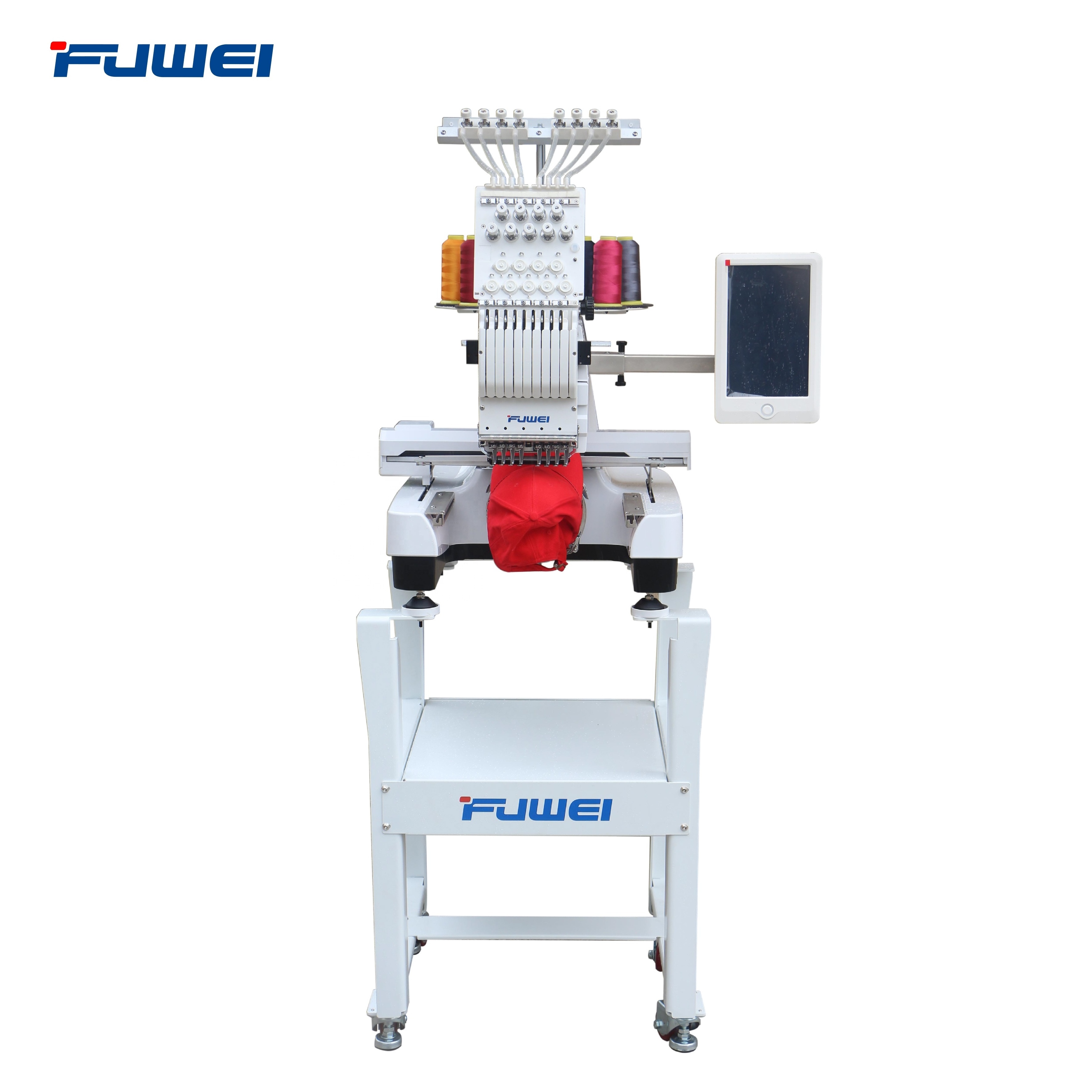 fuwei Embroidery Machine 1 Head 15 Needles Computer Embroidery Machine Price Single Head 12needles 9needles