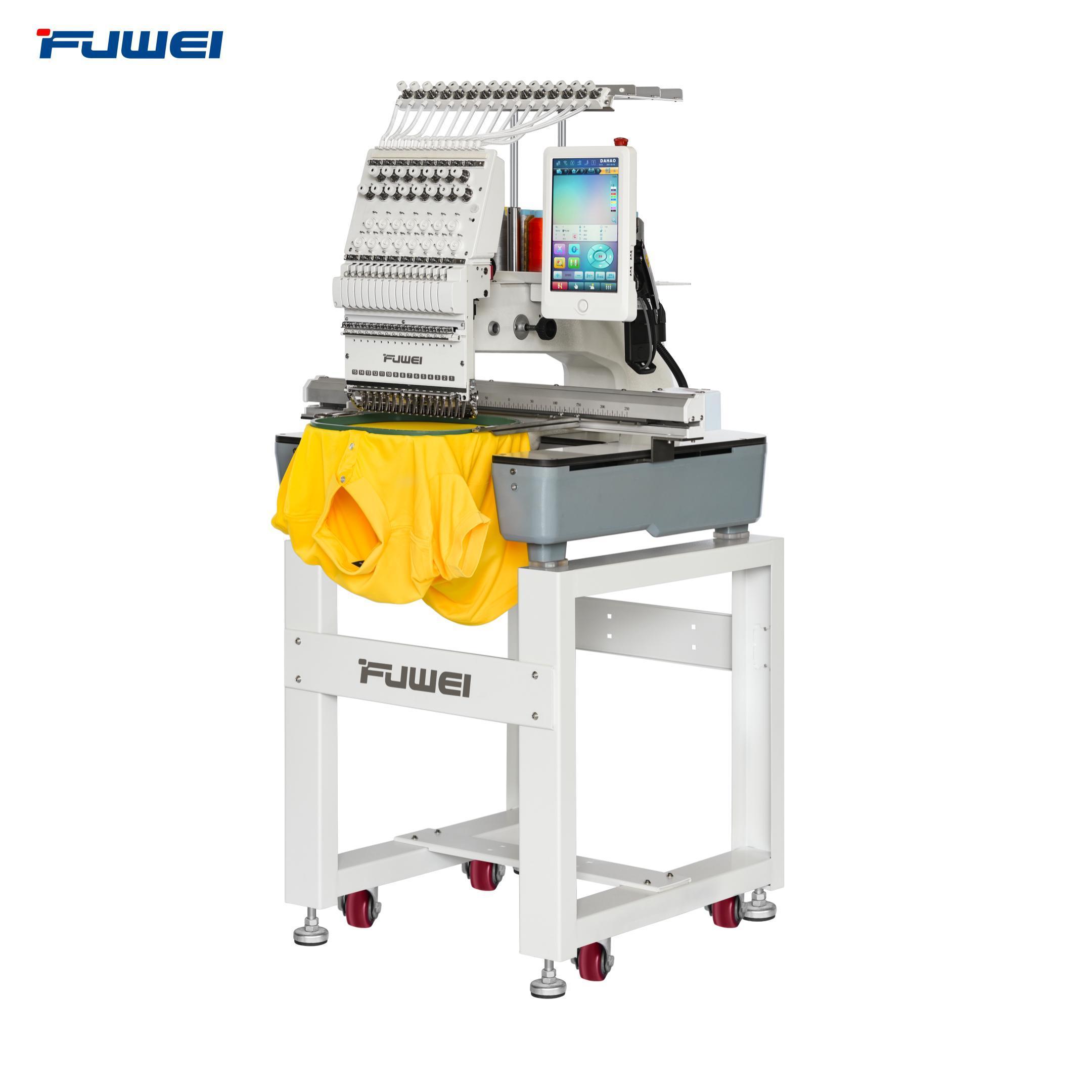 FUWEI Newest computer embroidery machine with tajima embroidery machine price for home use as tajima embroidery machine