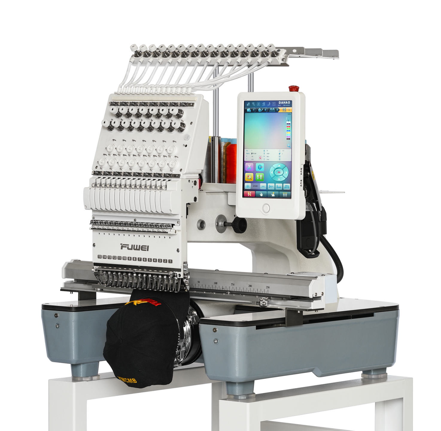 Cheap Cost Fuwei  15 needles single head embroidery machine