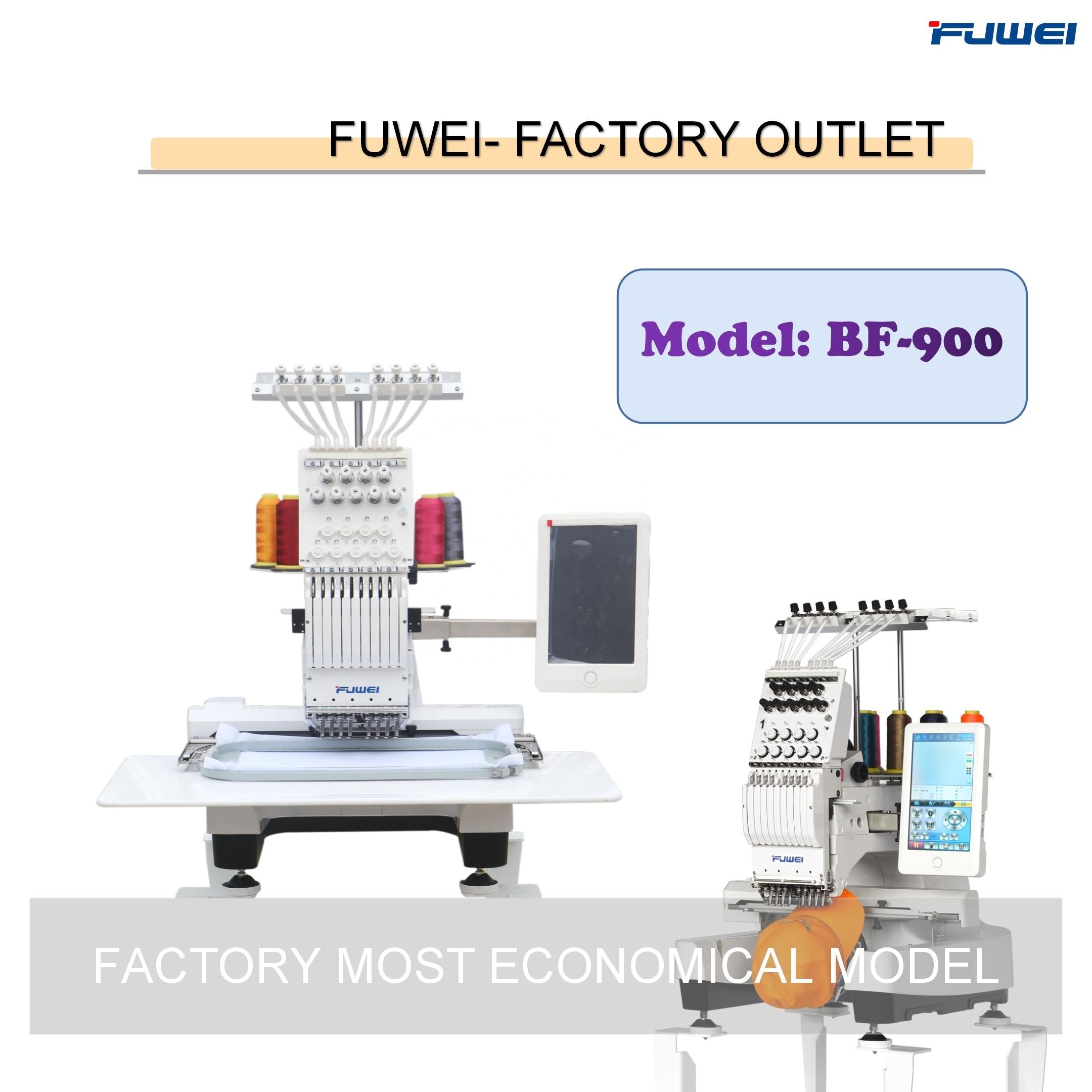 fuwei home used  multi function single head mini embroidery machine BF-1500 for logo embroidery