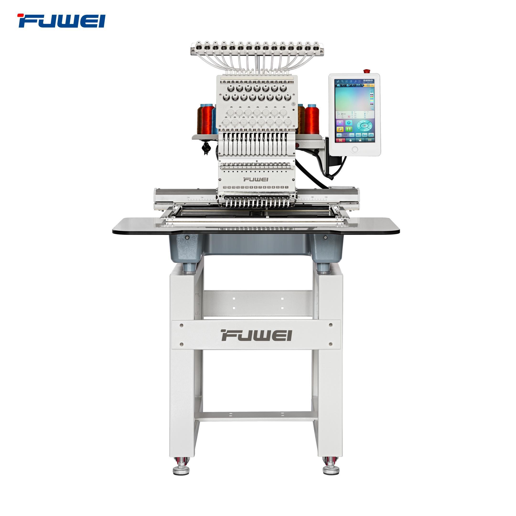 FUWEI Newest computer embroidery machine with tajima embroidery machine price for home use as tajima embroidery machine