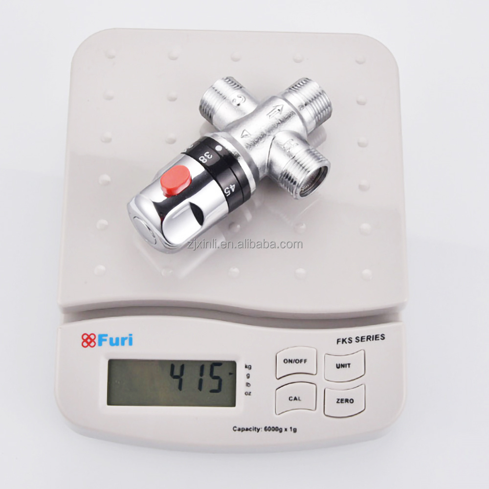 X9322 Model 3/4 Inch High Quality Chrome Plated Brass Material Water Temperature Control of Thermostatic Mixing Valve