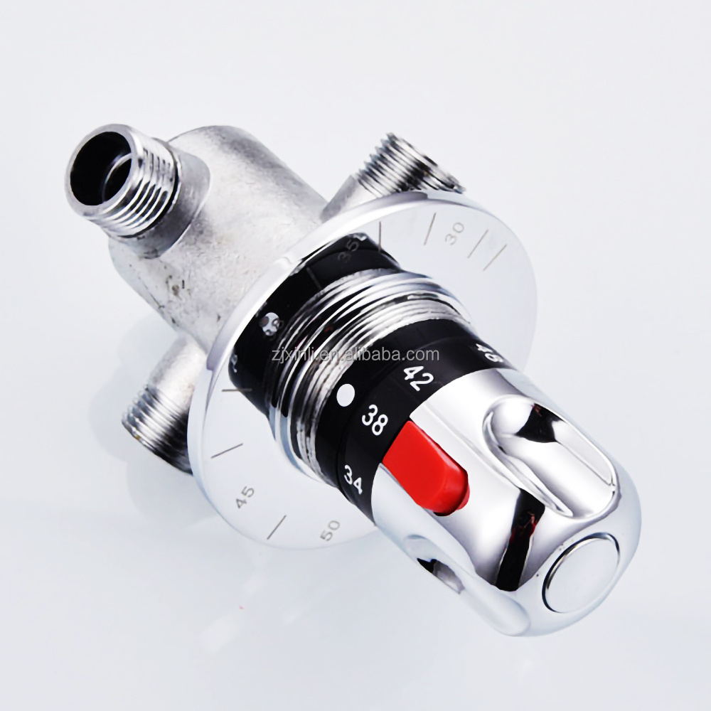 X9335 Brass Material Chrome Finishing of Water Pipe Thermostatic Mixing Valve