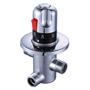 X9335 Brass Material Chrome Finishing of Water Pipe Thermostatic Mixing Valve