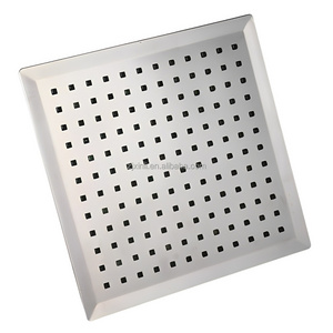 X15903 ABS Material Chrome Finishing Square Model 7 Colors LED Light 8 Inch Led Shower Head