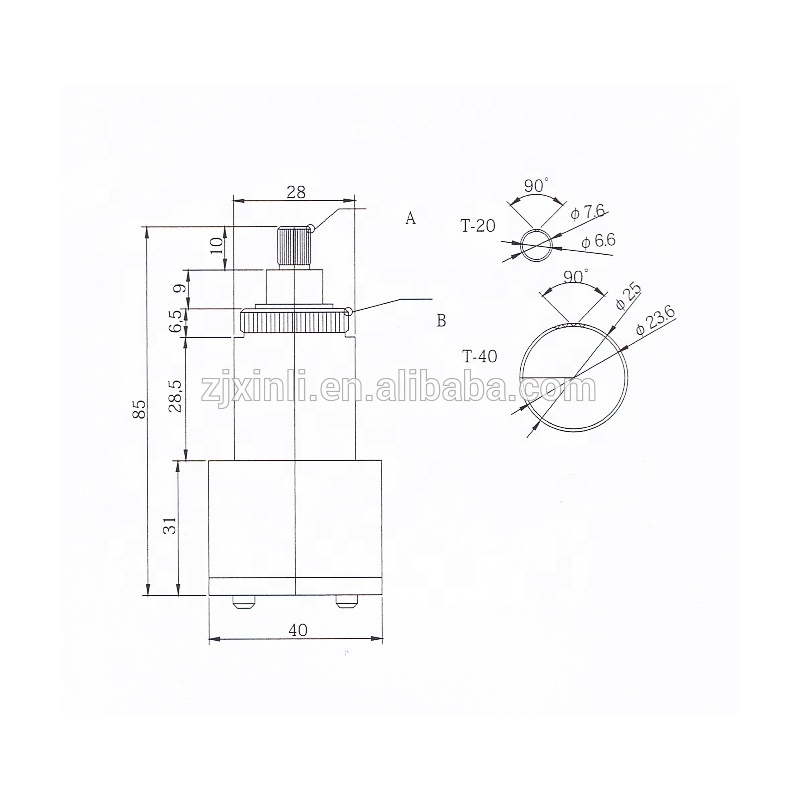 X3011 ABS Material Thermostatic Cartridge for 40mm Faucet