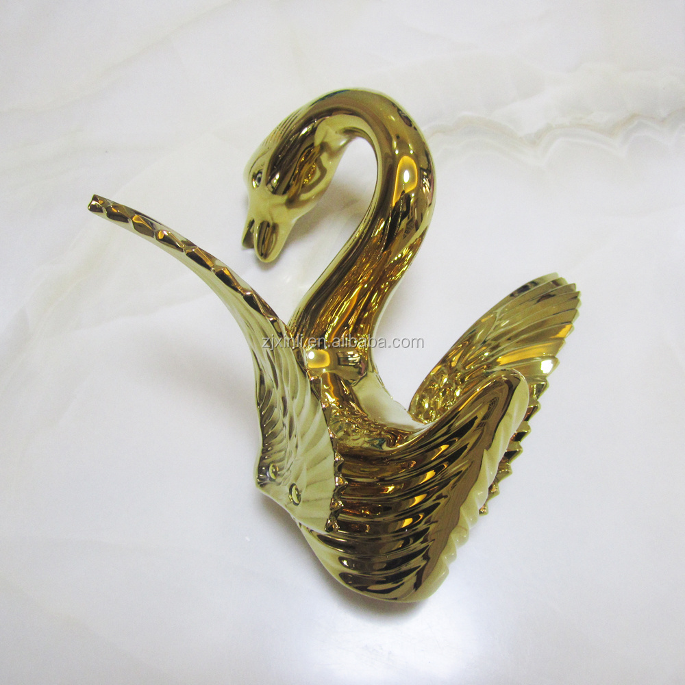 X9615B1 Glod Color Brass Material Artistic Swan Basin Faucet