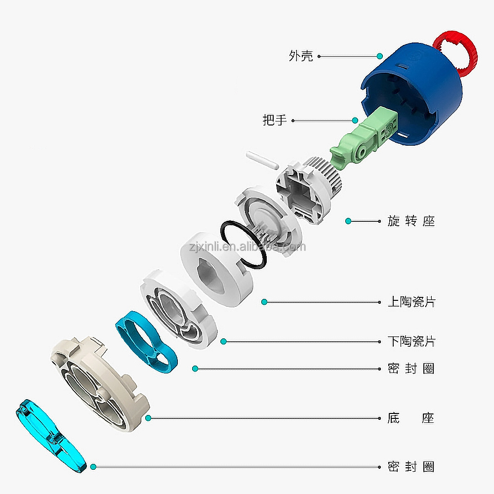 X3223 Plastic And Ceramic Material 22MM Diameter Flat of Faucet Diverter Cartridge