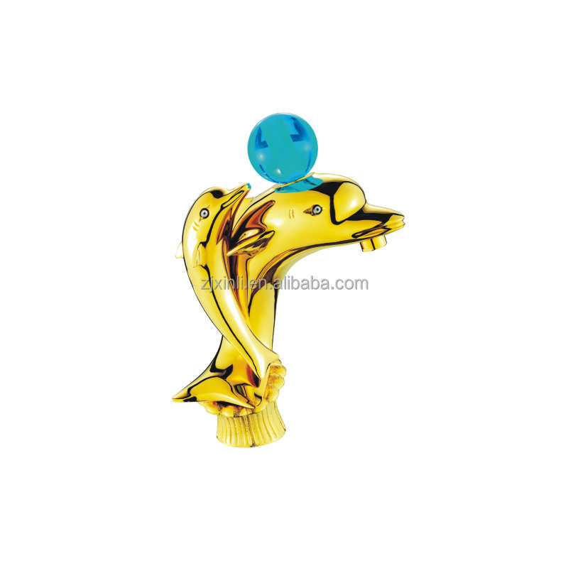 X8625B Brass Material Deck Mounted Hot & Cold Water of Luxury Lavatory Artistic Dolphin Faucet