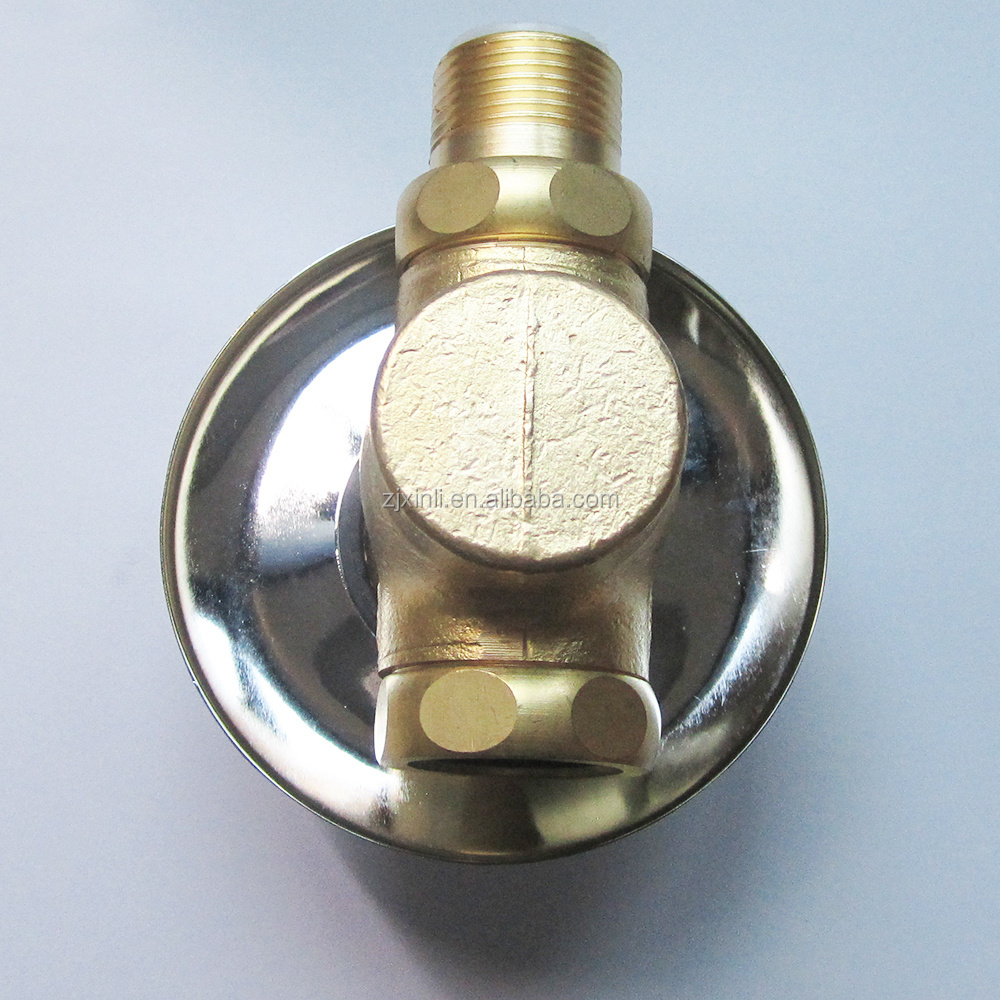 X10454 High Quality Brass Material Time Delay Self Closing Press Toilet Flush Valve