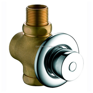 X10454 High Quality Brass Material Time Delay Self Closing Press Toilet Flush Valve