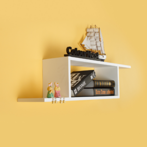 Modern Art Design wall mounted shelf for books or photos rack with best price