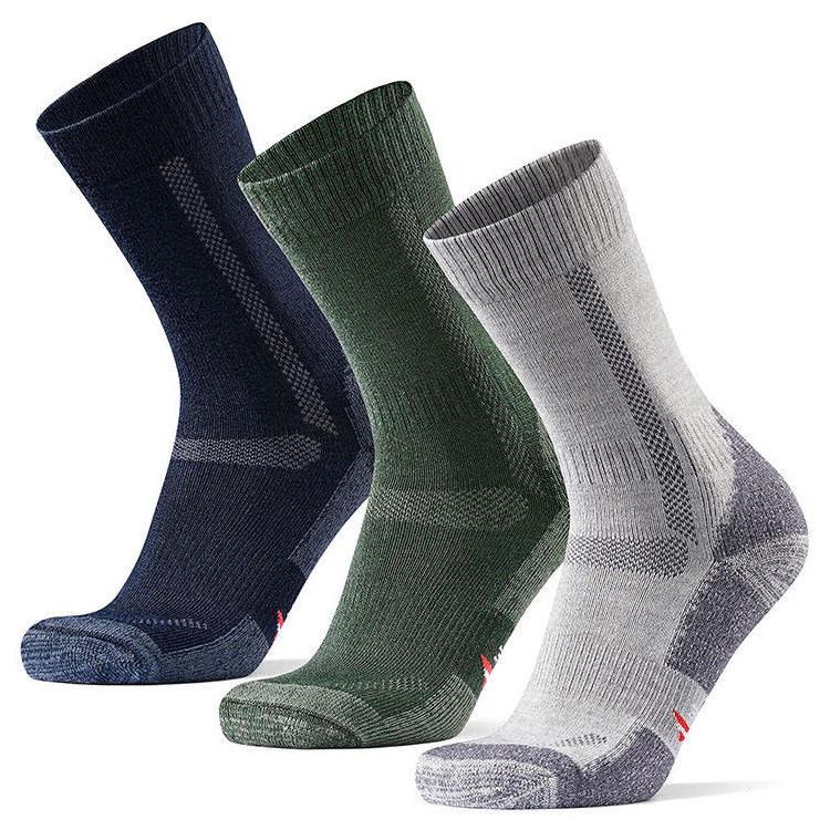 Men Merino thick wool socks Cushioned Trekking Work Outdoor Hiking Men Socks