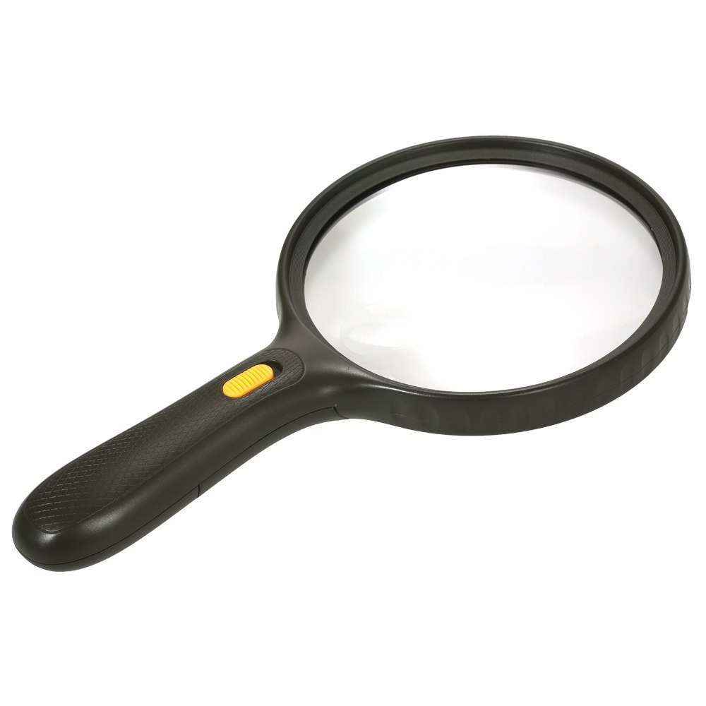 138 mm Big Optical Acrylic Lens Led Magnifier For Reading