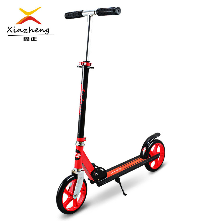 Manufactory Wholesale Adult Folding Kick Scooter With 2 200mm Big Wheels Portable Foldable Adult Pedal Scooter