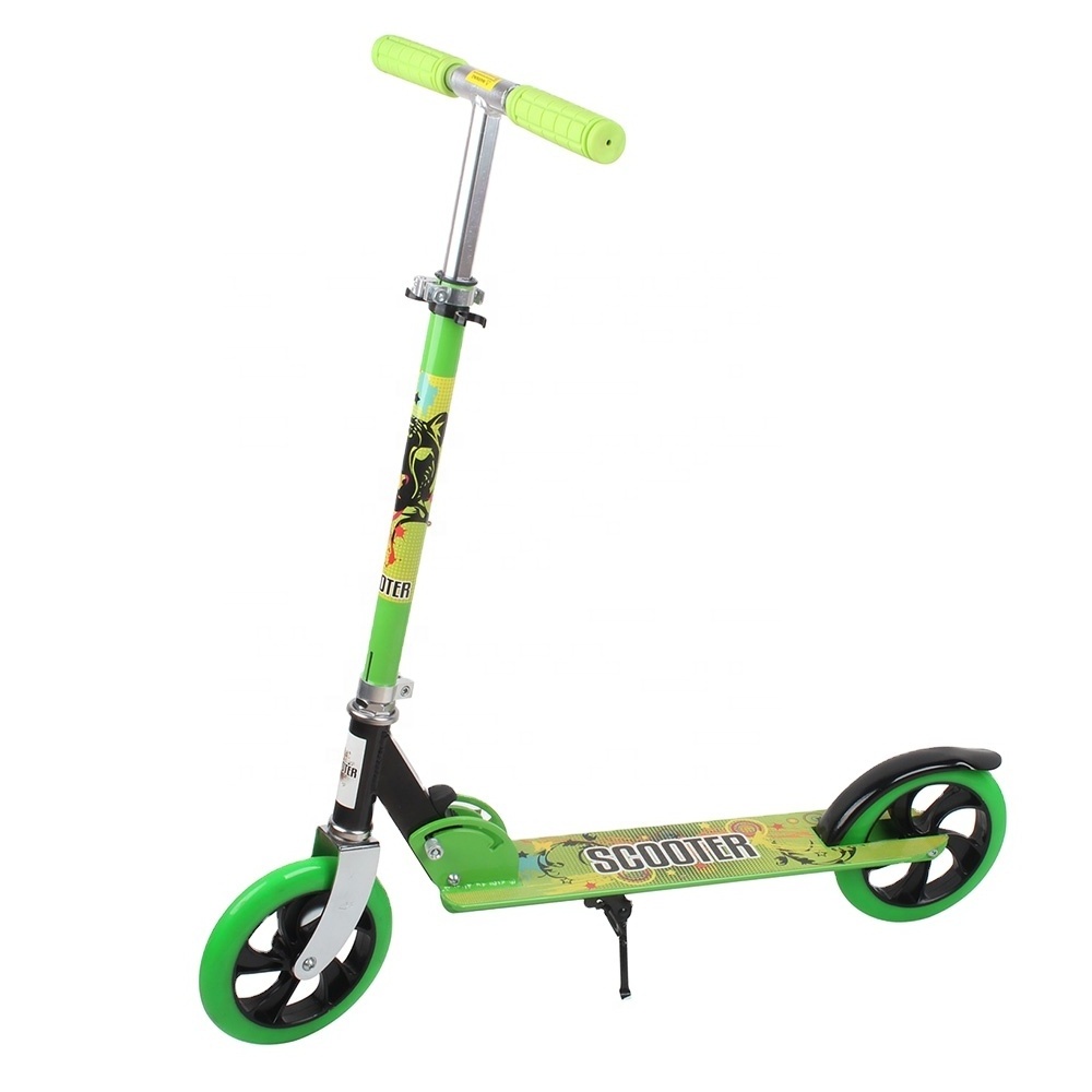 Manufactory Wholesale Adult Folding Kick Scooter With 2 200mm Big Wheels Portable Foldable Adult Pedal Scooter