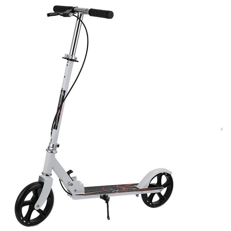 2 big wheel adult foot scooter folding scooter big wheel adult Urban kick foot scooter with handbrake