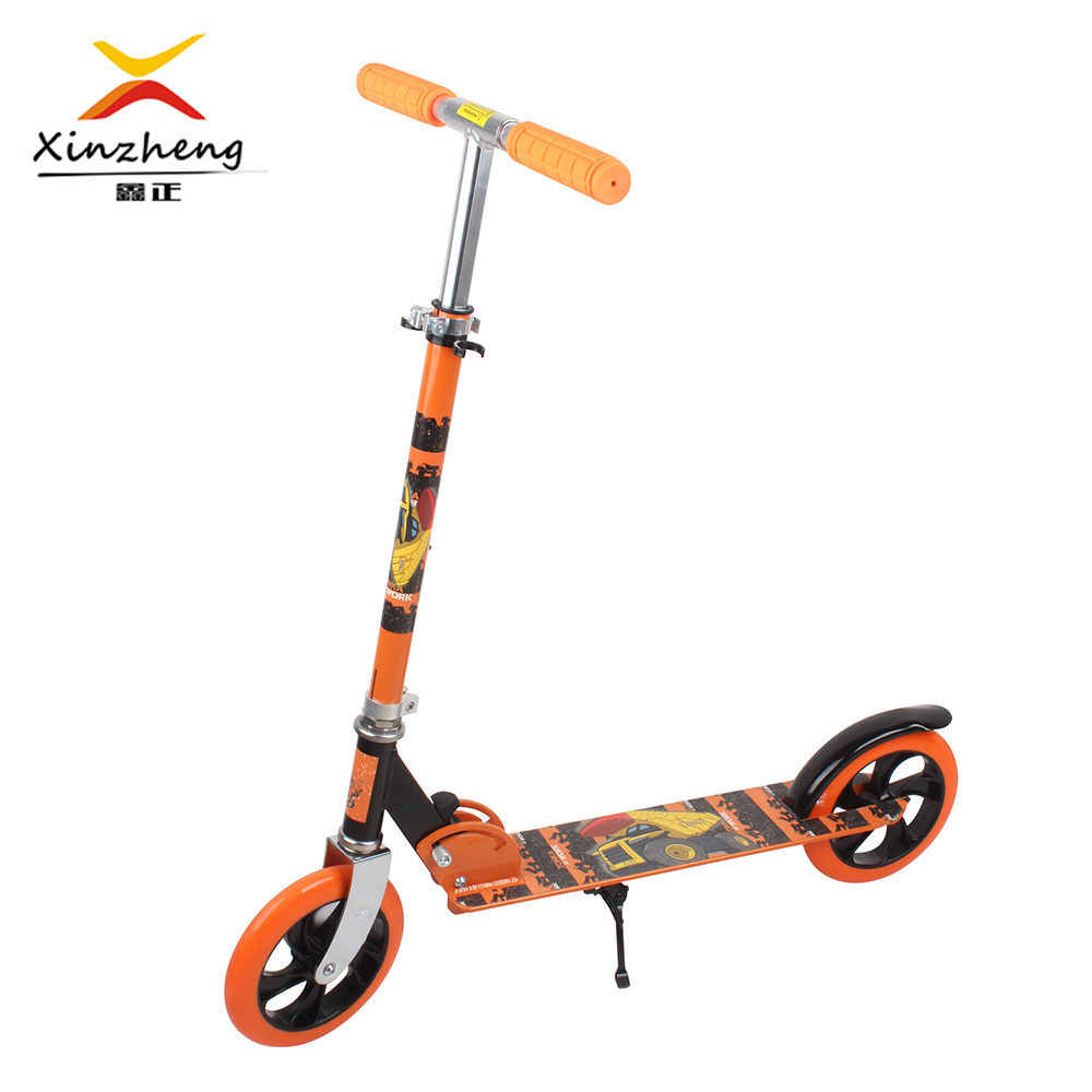 Manufactory Wholesale Adult Folding Kick Scooter With 2 200mm Big Wheels Portable Foldable Adult Pedal Scooter