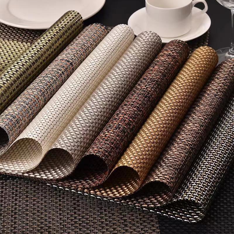 STARUNK Custom Non-slip Heat-resistant Washable Vinyl Place Mats Luxury Dine Table Mat Pvc Table Placemat