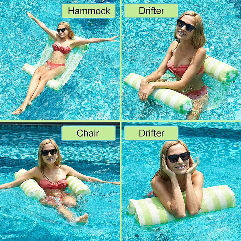 STARUNK Inflatable Pool Floating Water Hammock PVC Floating Bed Inflatable Hammock Above Water for Adults