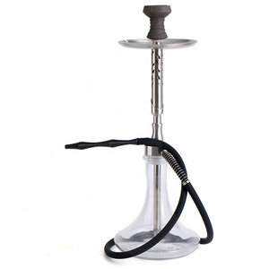 Europe America Style Luxury Large Size 59cm Silicone Hose Stainless Steel Shisha Hookah For Smoking