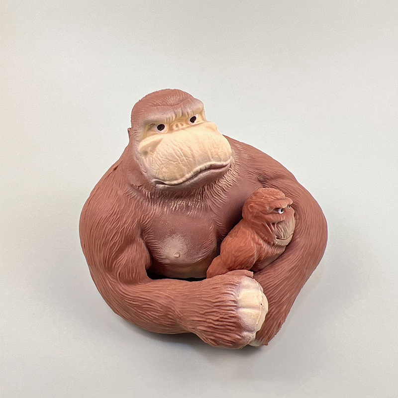 2024 Popular Anti Stress Oversized Squeeze Fidget Stress Relief Animal Gorilla Stretch Playing Toys For Adult Kids Boys Girls