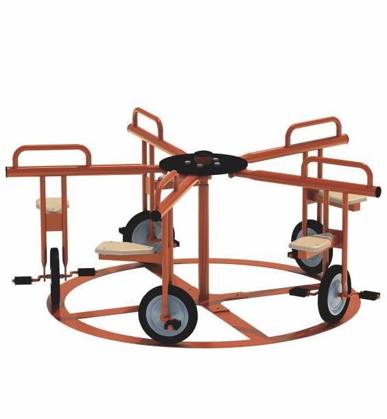 Net red multi-person rotating bicycle park scenic area without power amusement equipment four eight people pedal car