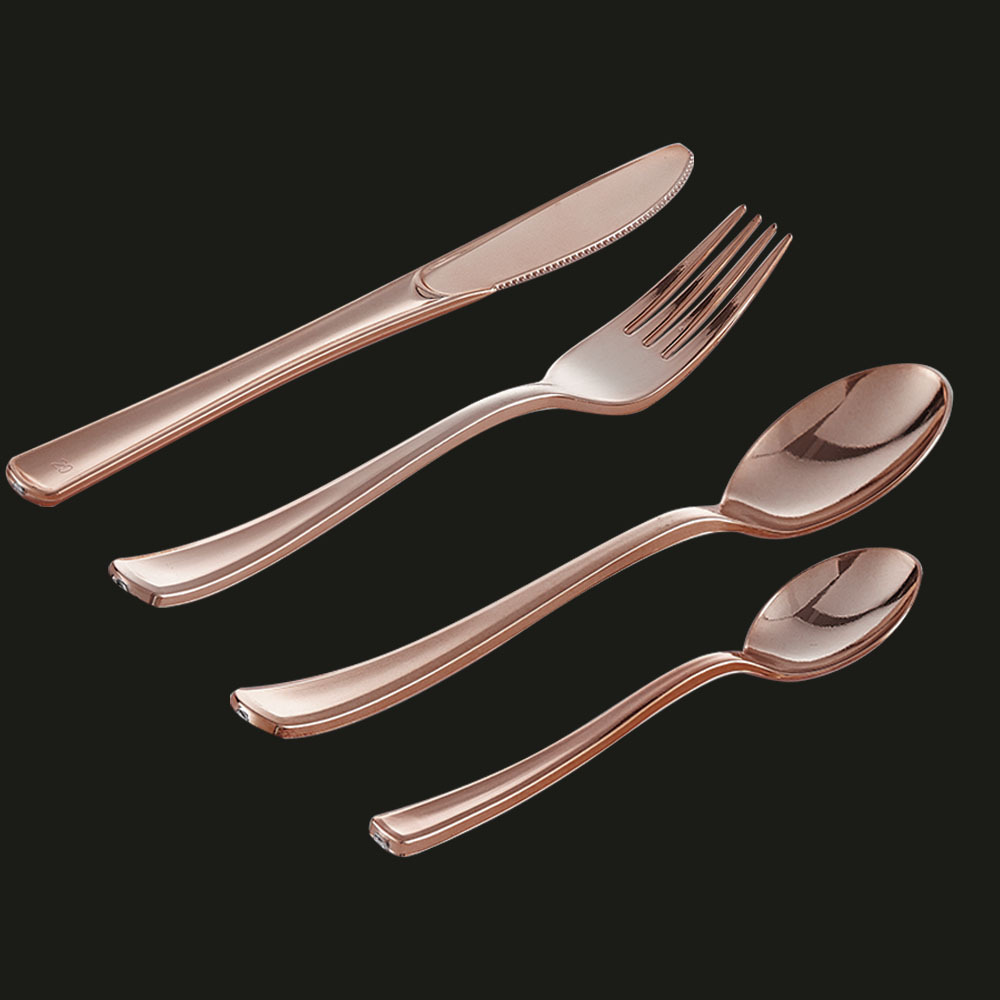 Biodegradable Disposable Plastic Tasting Mini Spoon Knife And Fork Fork Cutlery Set