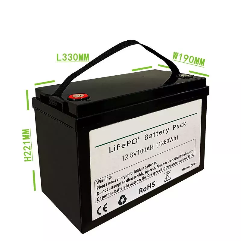 Hot Sale Long-Lasting 12.8V 100AH 1280Wh Lithium-ion Battery Pack Lithium Battery