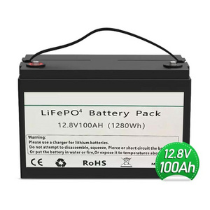 Hot Sale Long-Lasting 12.8V 100AH 1280Wh Lithium-ion Battery Pack Lithium Battery