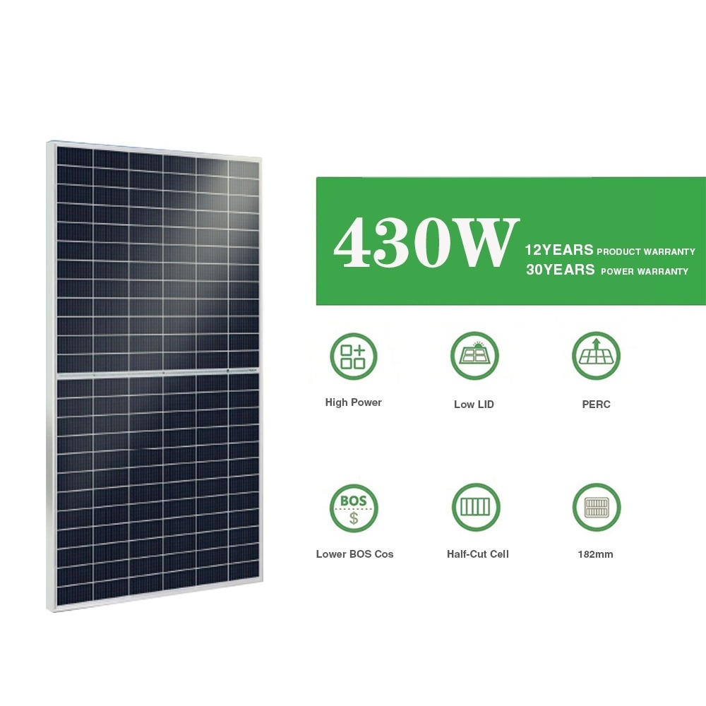 EU warehouse in stock germany solar panel 430 watt solar panels pv module fast shipping to door