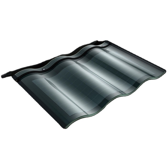 Curved solar tiles PV  panels for household building power generation GIGS 30W roof photovoltaic tiles