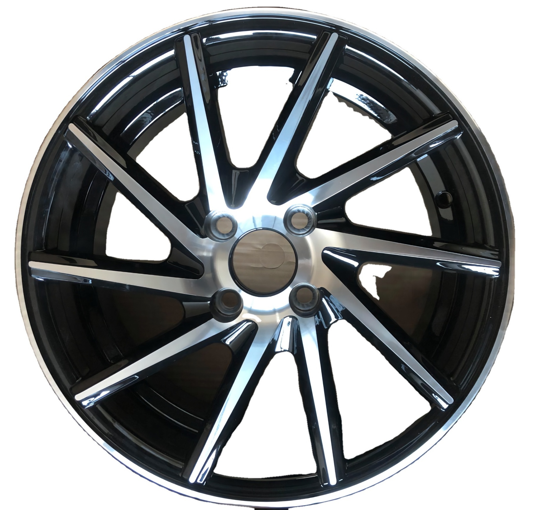 4 Holes Car Rims Wheels 15/16/17  Inch Structure Alloy  Black  Accessories Auto Box Item Aluminium Pcs Color