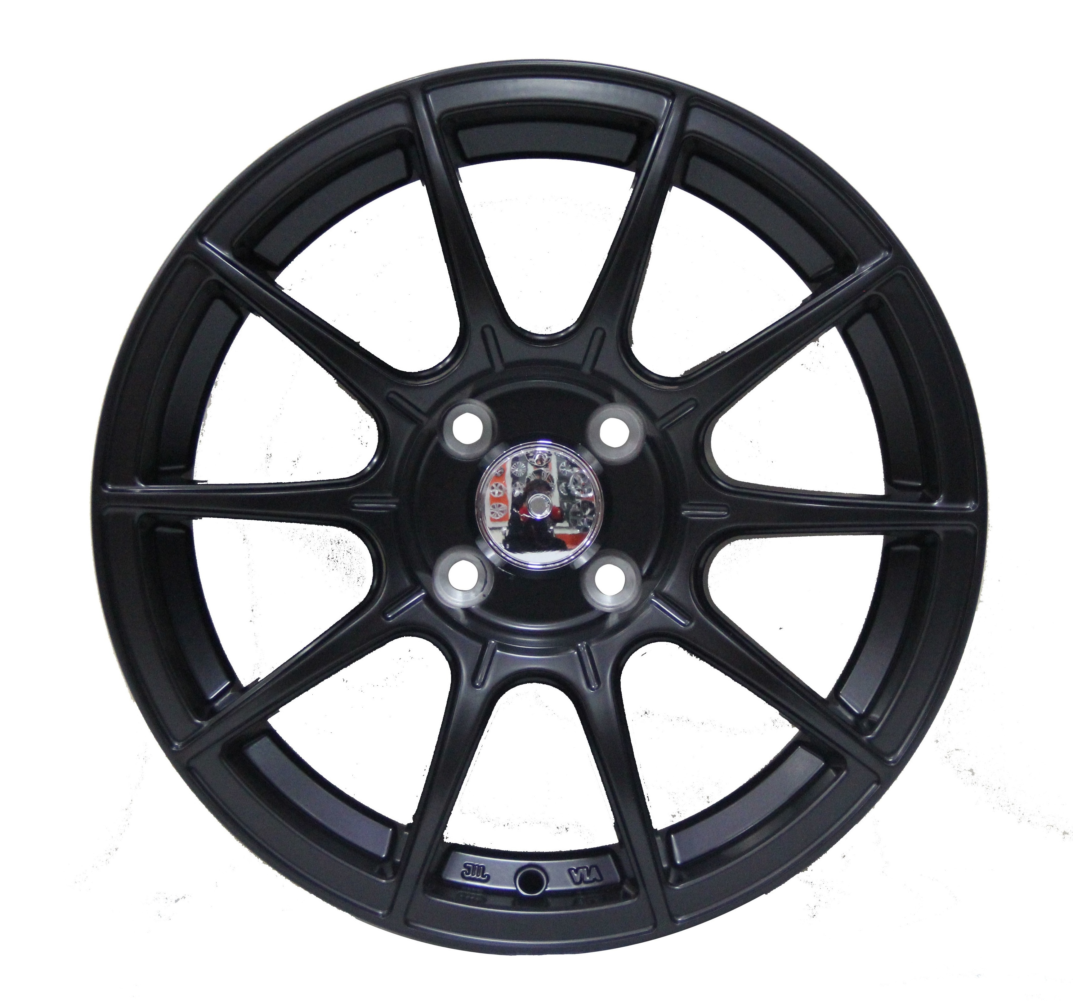 Customized 15*7.0 Inch PCD 4*100 ET 35 CB 73.1 Matt Black Paint Cast Passenger Car Wheel Rim