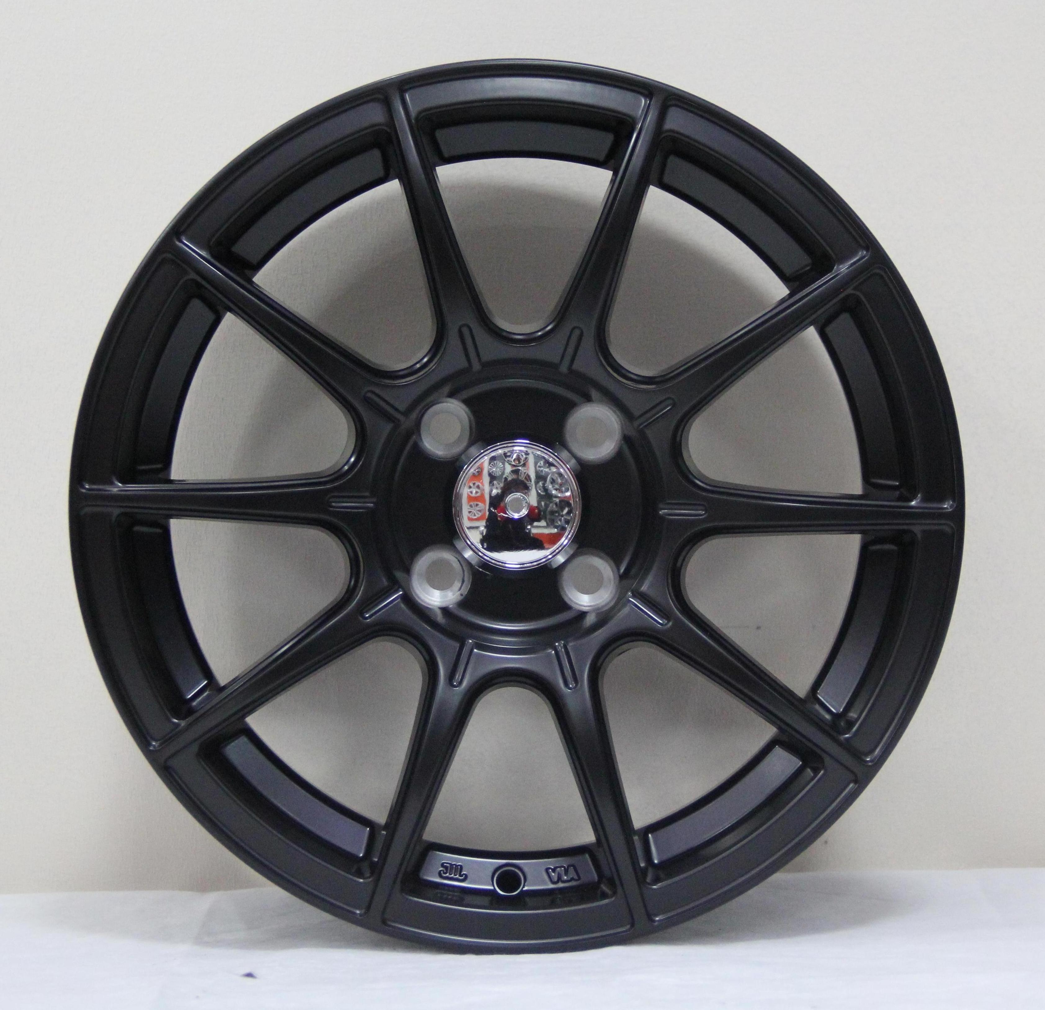 Customized 15*7.0 Inch PCD 4*100 ET 35 CB 73.1 Matt Black Paint Cast Passenger Car Wheel Rim