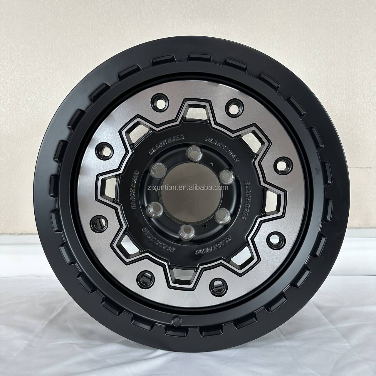 Flow Forming 17*9.0 18*9.0 Inch 5*114.3/127/150 6*114.3/139.7 Matt Black Painting Off-road Vehicle Aluminum Alloy Wheel Rim