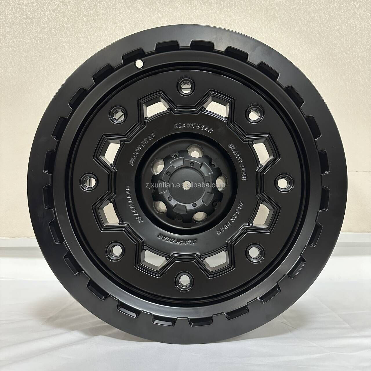 Flow Forming 17*9.0 18*9.0 Inch 5*114.3/127/150 6*114.3/139.7 Matt Black Painting Off-road Vehicle Aluminum Alloy Wheel Rim