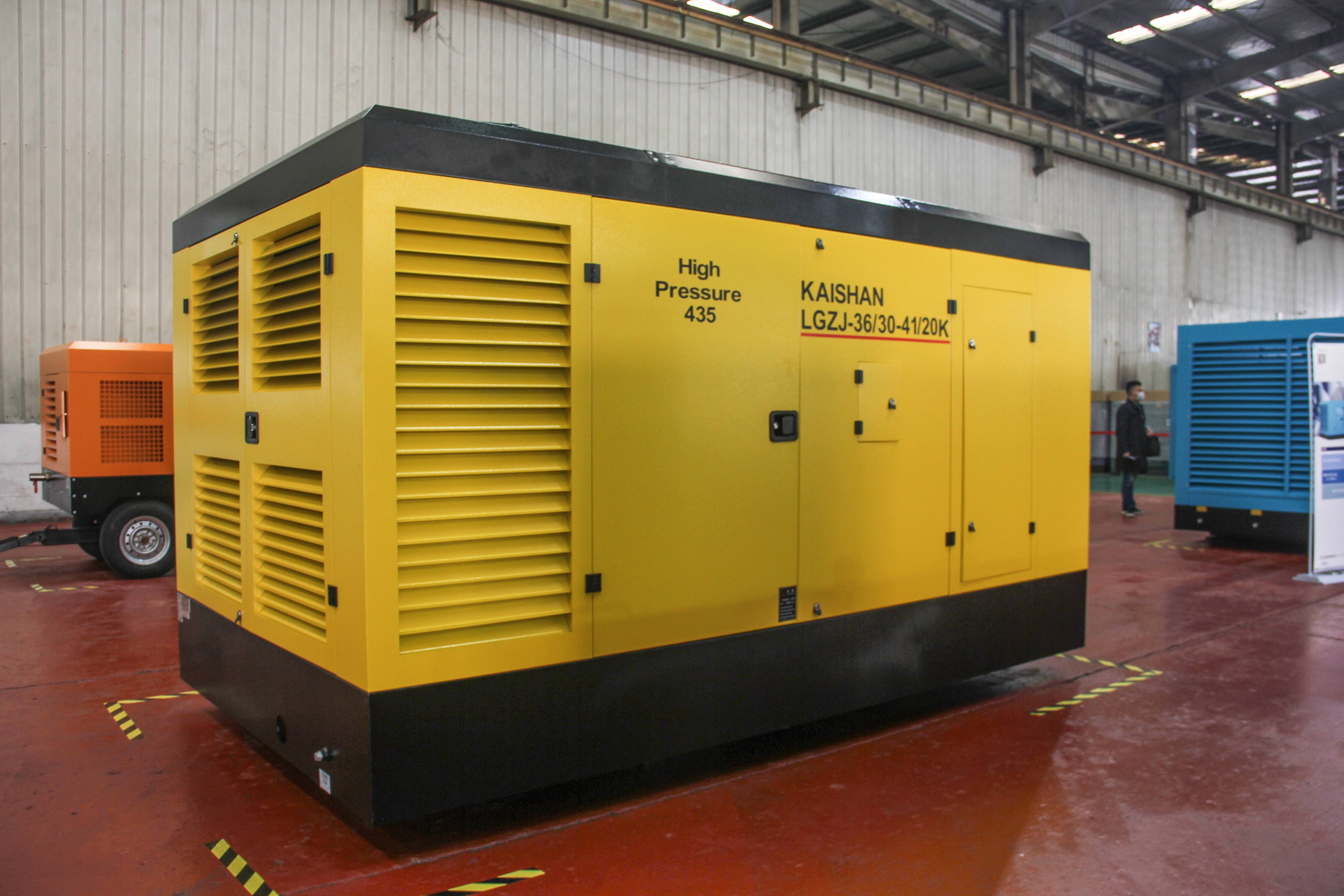 Kaishan LGZJ-36/30-41/20K Diesel Powered Screw Air Compressor For Water Well Drilling Rig